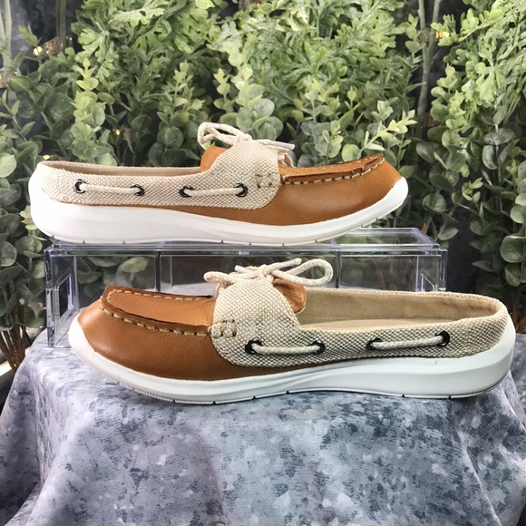 Falls Creek Tessa Caramel Mule Deck Casual Shoes WMS 6M ☀️Like Brand New☀️ - Picture 7 of 10